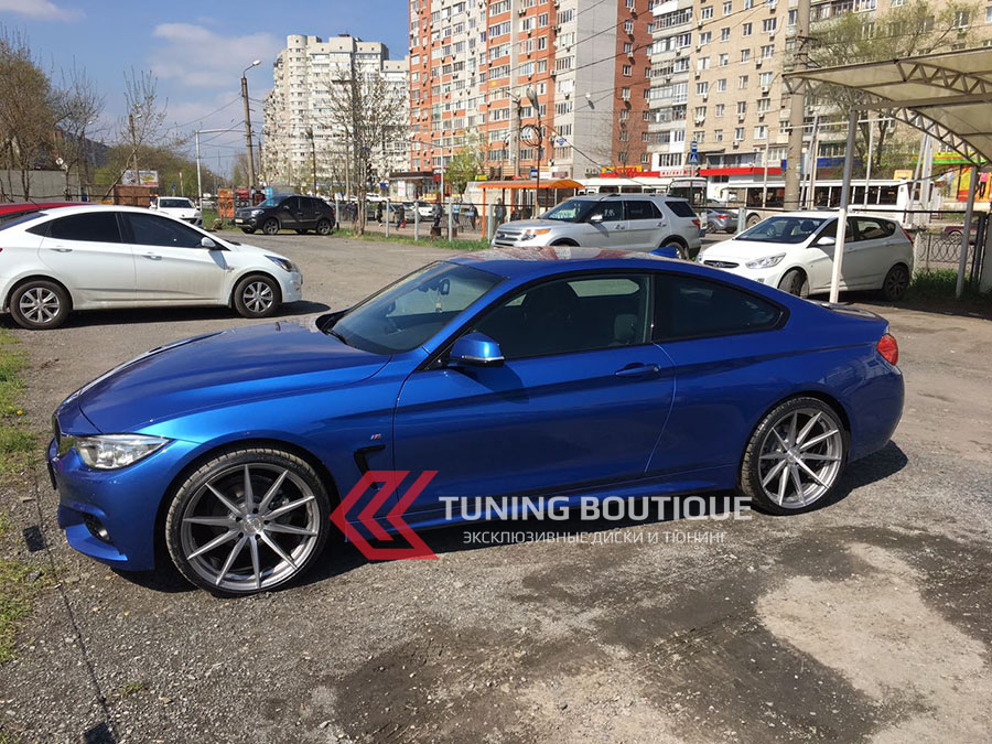 BMW 4 Series на 20" дисках Rohana RFX1 Brushed Titanium фото 1